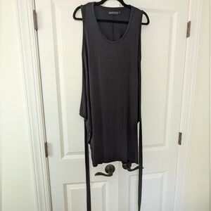 United By Blue Black Sleeveless Dress With Waist Tie Knee Length Size M